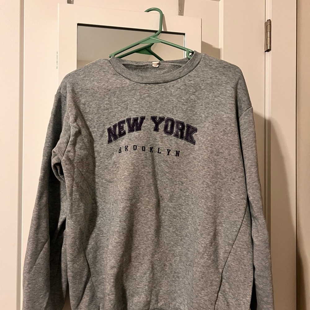 Gray New York Brooklyn Men's Sweater